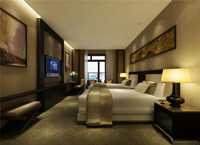 酒店客房空間布局:標間 酒店客房空間布局:標間