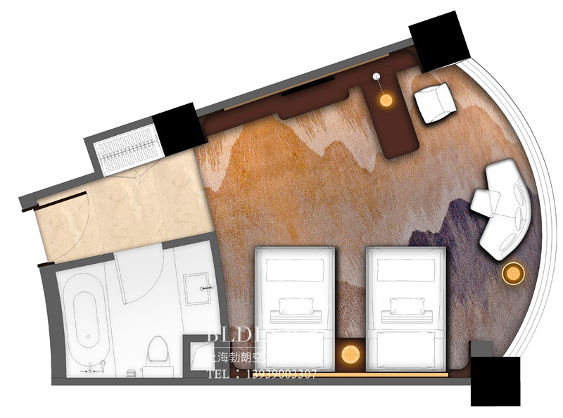 三門峽紫金宮酒店客房設(shè)計案例 三門峽紫金宮酒店客房設(shè)計案例