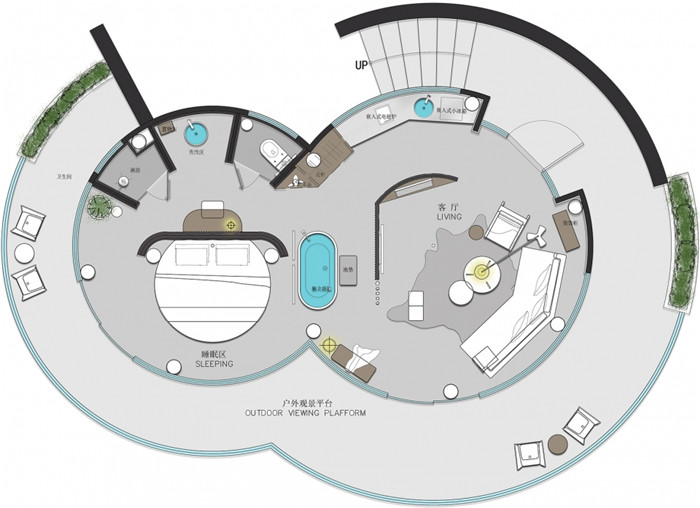 春風(fēng)十里帳篷酒店客房平面圖設(shè)計(jì) 春風(fēng)十里帳篷酒店客房平面圖設(shè)計(jì)