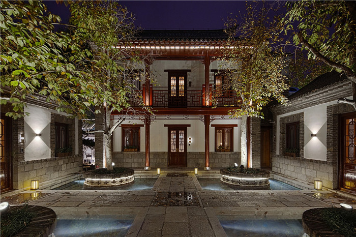 山東濟南百花洲古建筑落群改精品酒店庭院景觀設計方案 山東濟南百花洲古建筑落群改精品酒店庭院景觀設計方案