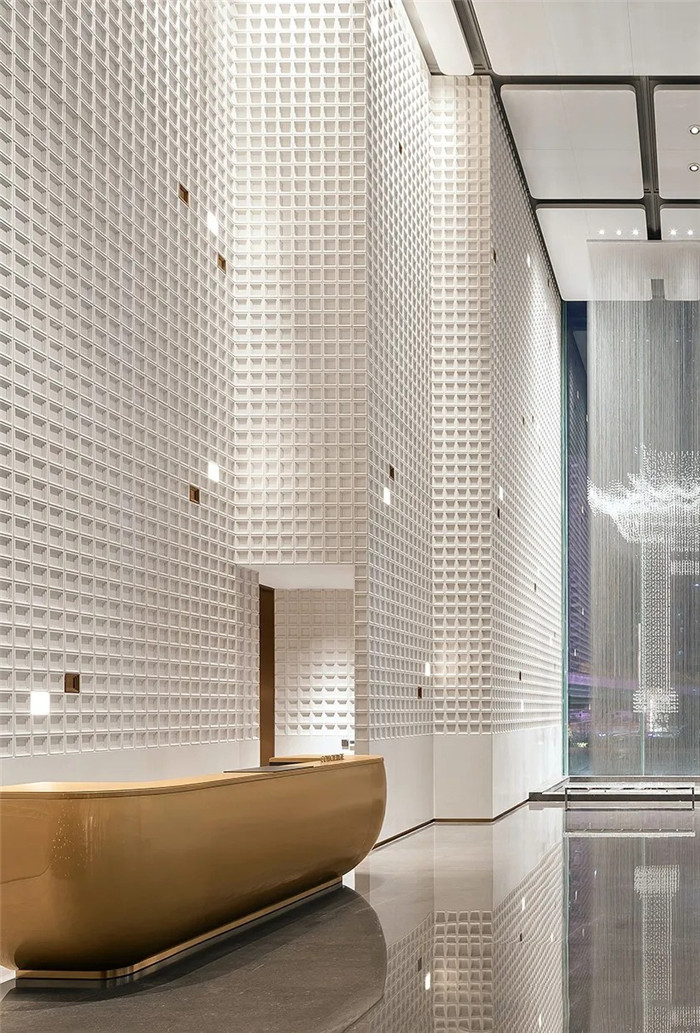 知名酒店設計公司楊邦勝新作:南京金鷹G酒店大堂接待臺設計 知名酒店設計公司楊邦勝新作:南京金鷹G酒店大堂接待臺設計