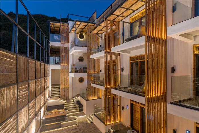 自建房民宿設(shè)計(jì) 瀘沽湖敘舊民宿酒店外觀夜景設(shè)計(jì)方案 自建房民宿設(shè)計(jì) 瀘沽湖敘舊民宿酒店外觀夜景設(shè)計(jì)方案