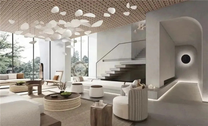 大堂吧設(shè)計-云南3000平度假酒店翻新改造設(shè)計案例 邂逅簡約之美 大堂吧設(shè)計-云南3000平度假酒店翻新改造設(shè)計案例 邂逅簡約之美