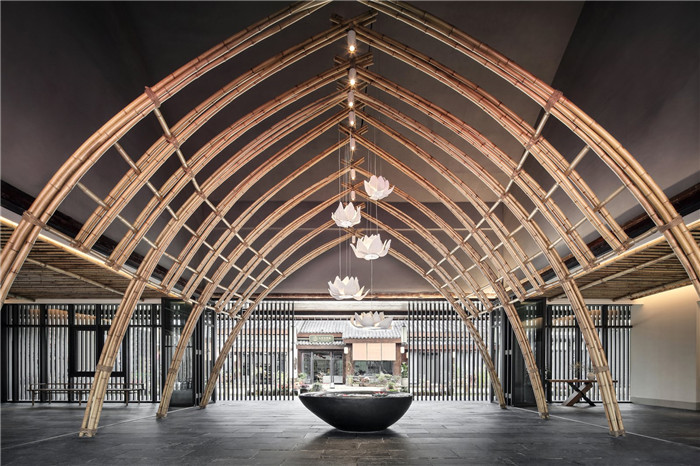 酒店接待大廳設計-以當?shù)厝宋臑橹黝}的九華山禪居度假酒店設計方案 酒店接待大廳設計-以當?shù)厝宋臑橹黝}的九華山禪居度假酒店設計方案