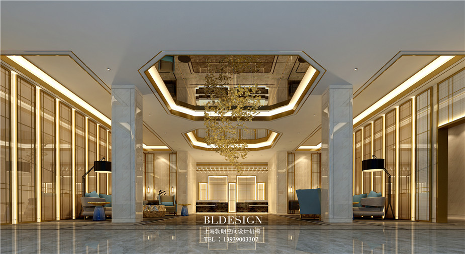 在水一方洗浴酒店接待大廳設(shè)計方案效果圖 在水一方洗浴酒店接待大廳設(shè)計方案效果圖