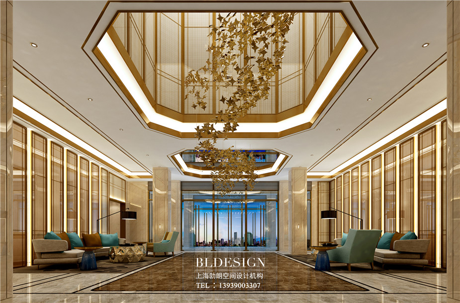 在水一方洗浴酒店大堂設(shè)計方案效果圖 在水一方洗浴酒店大堂設(shè)計方案效果圖