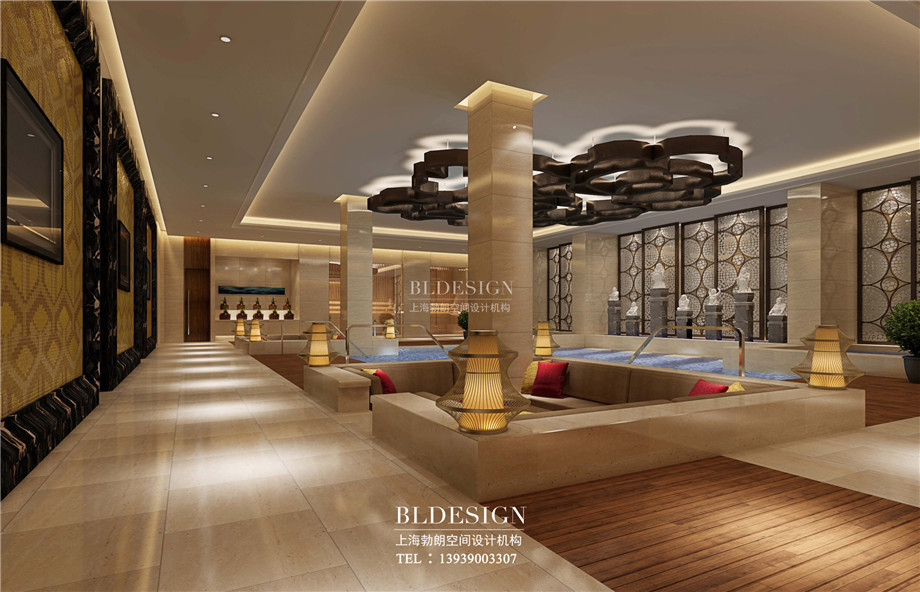 男浴區(qū)設計-信陽沁園春公館洗浴酒店設計案例 男浴區(qū)設計-信陽沁園春公館洗浴酒店設計案例