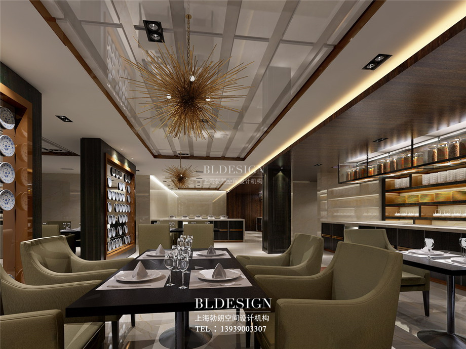 餐廳設計-信陽沁園春公館洗浴酒店設計案例 餐廳設計-信陽沁園春公館洗浴酒店設計案例