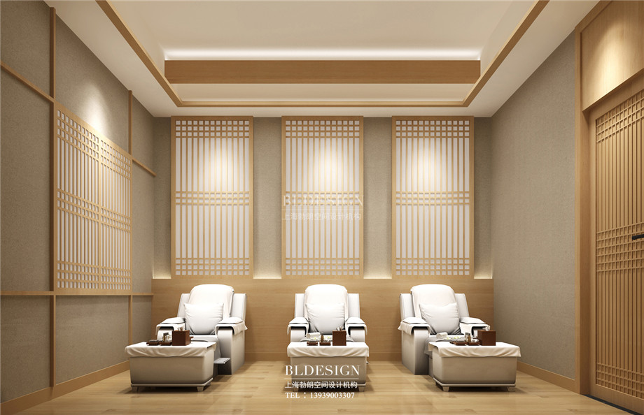 鄭州百樂湯沐浴汗蒸館足浴室設計方案效果圖