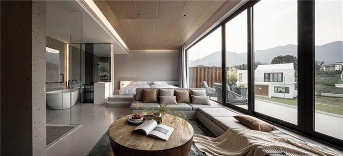 客房設計-極簡美學   陌領融郡精品民宿酒店設計案例