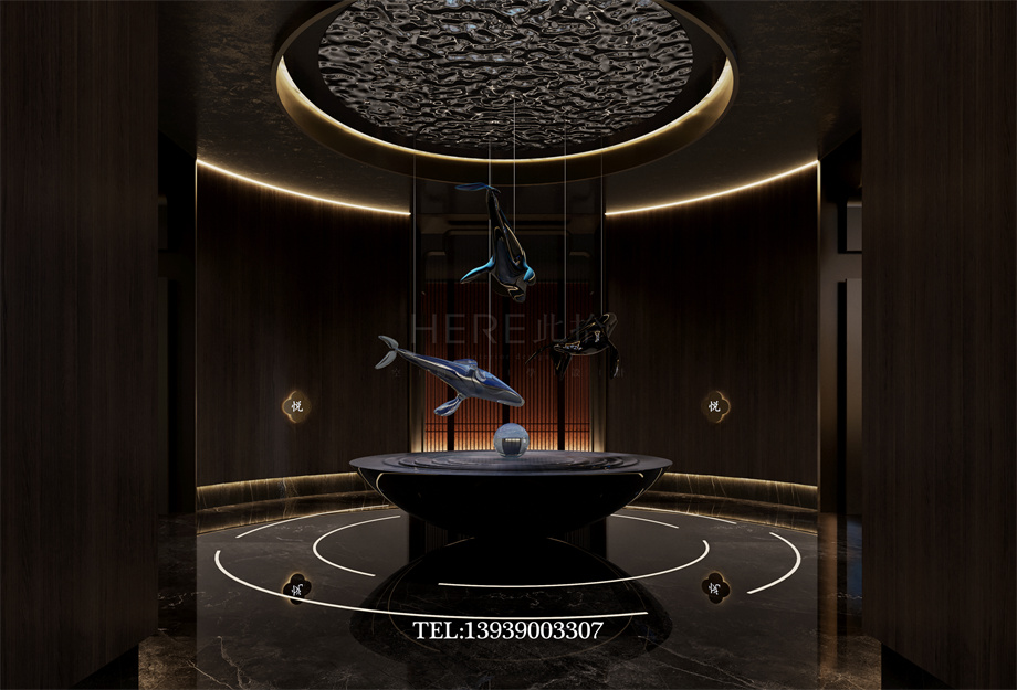 鄭州古悅蘭亭影院式湯泉足道會所設(shè)計(jì)案例效果圖