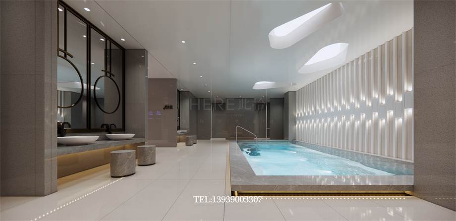 鄭州古悅蘭亭影院式湯泉足道會所設(shè)計(jì)案例效果圖